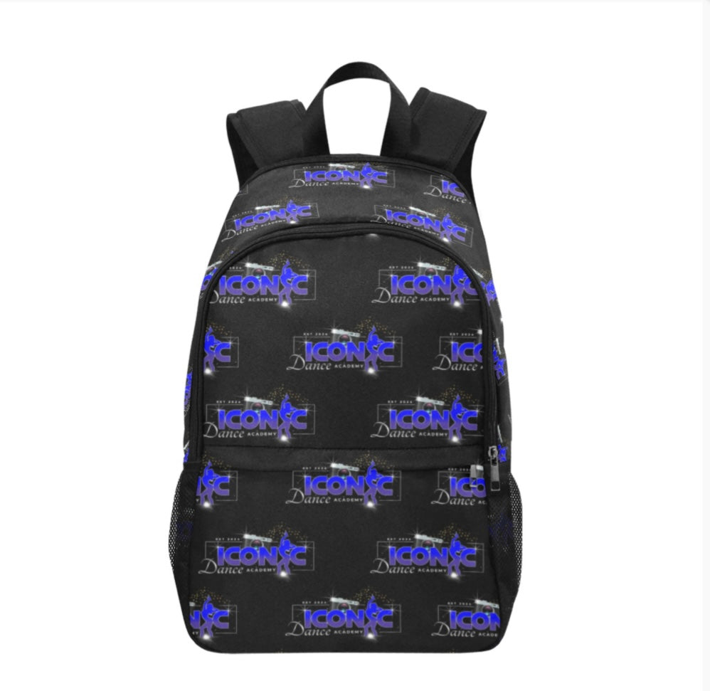 ICONIC fabric backpack with mesh pockets