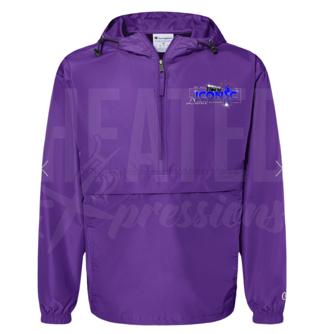 Adult Champion Hooded Quarter Zip jacket